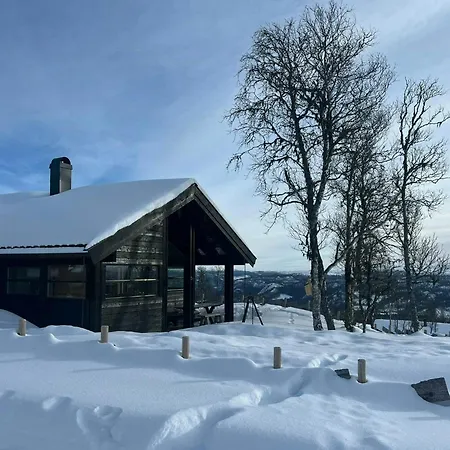 Architectural Gem With Views Of Hallingskarvet 알