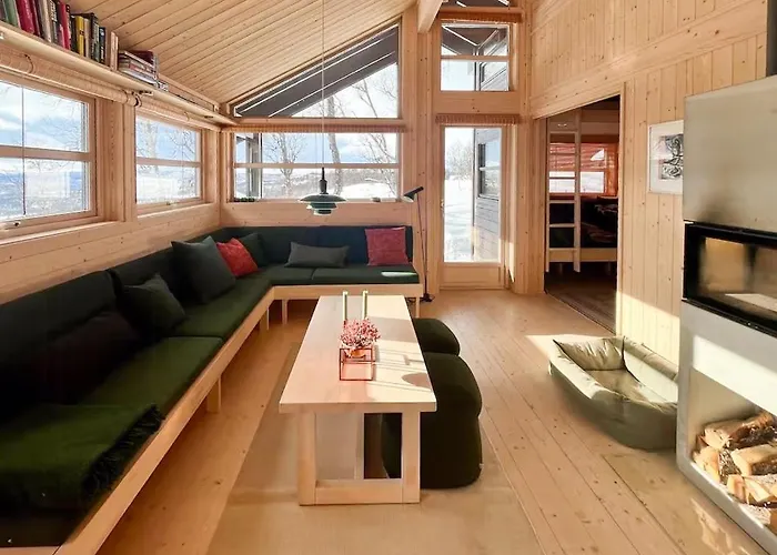 Architectural Gem With Views Of Hallingskarvet * 알